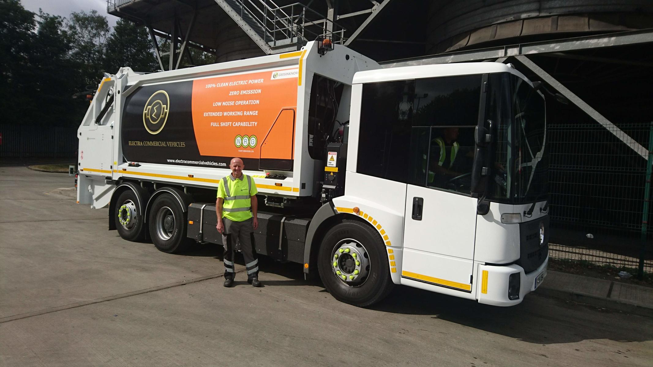 Veolia to trial electric Refuse Collection Vehicles